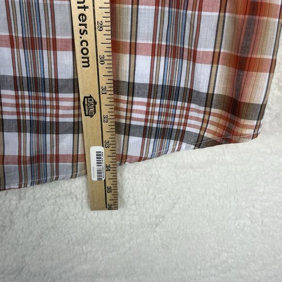 Roper Pearl Snap Shirt Mens 3XL Short Sleeve Western Cowboy Frontier Plaid - Picture 5 of 6